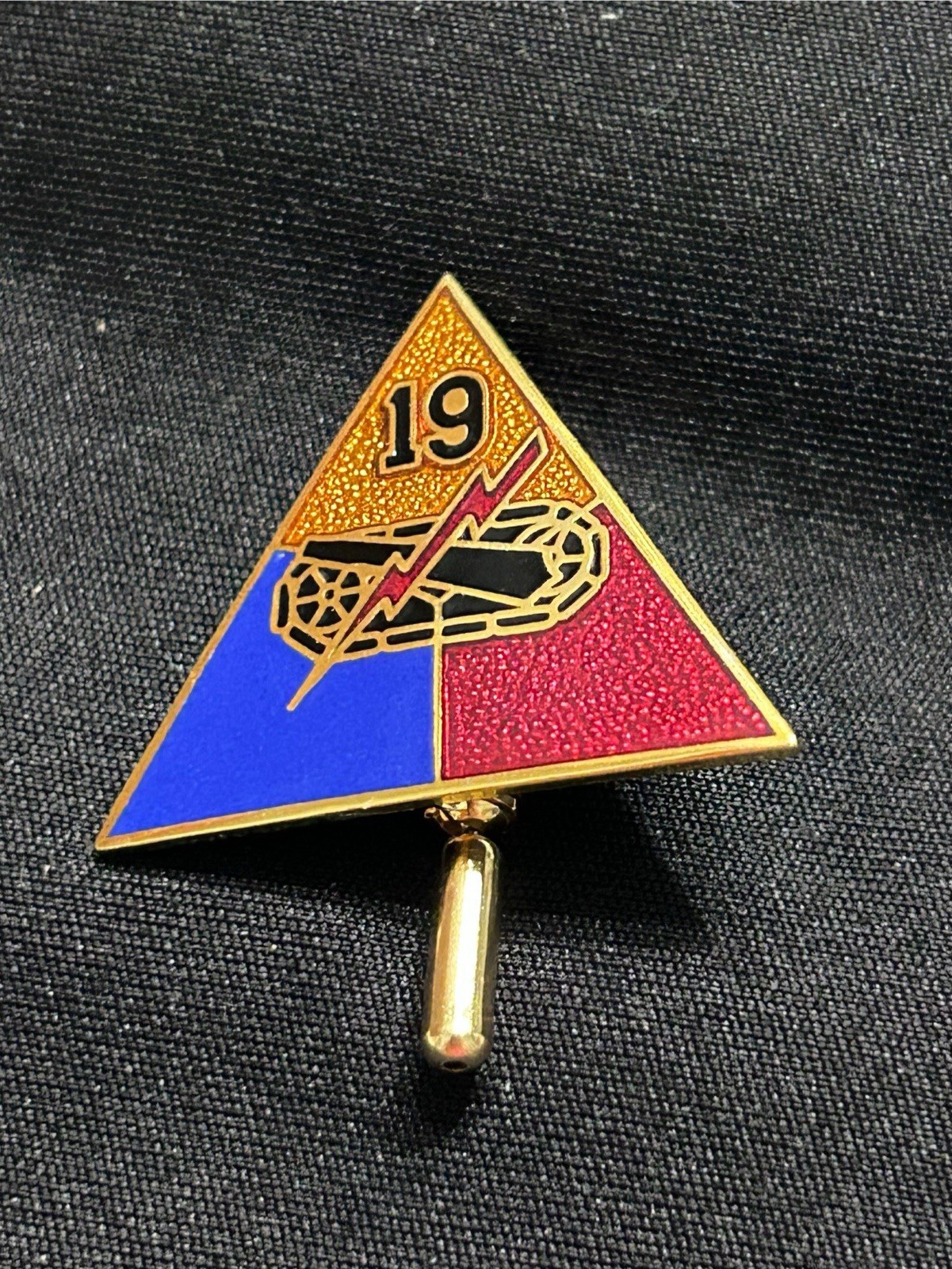 US Army 19th Armored Division Insignia Pin