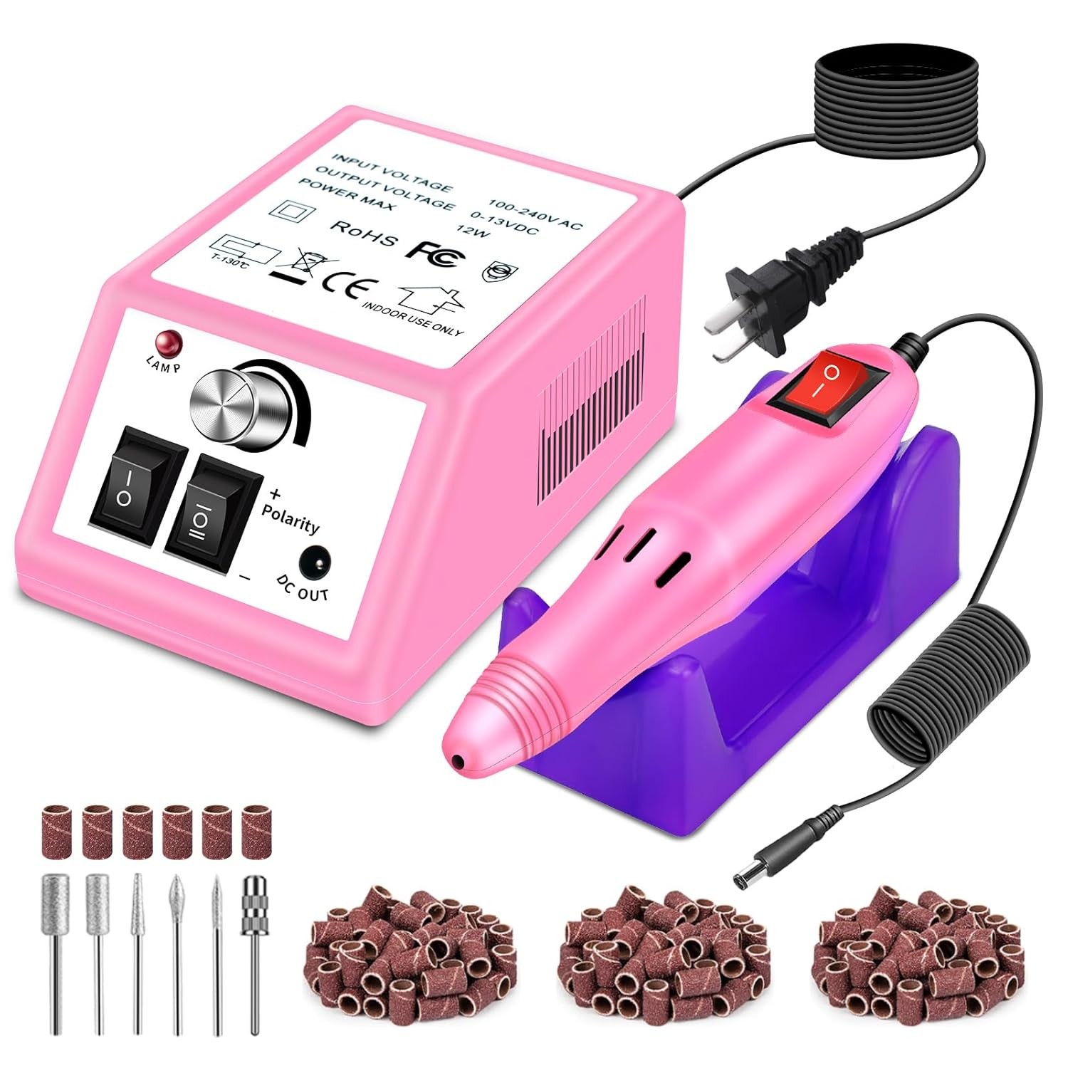 Maquina De Uñas Acrilicas Pulidora Profesional Vibracion Lenta New USA