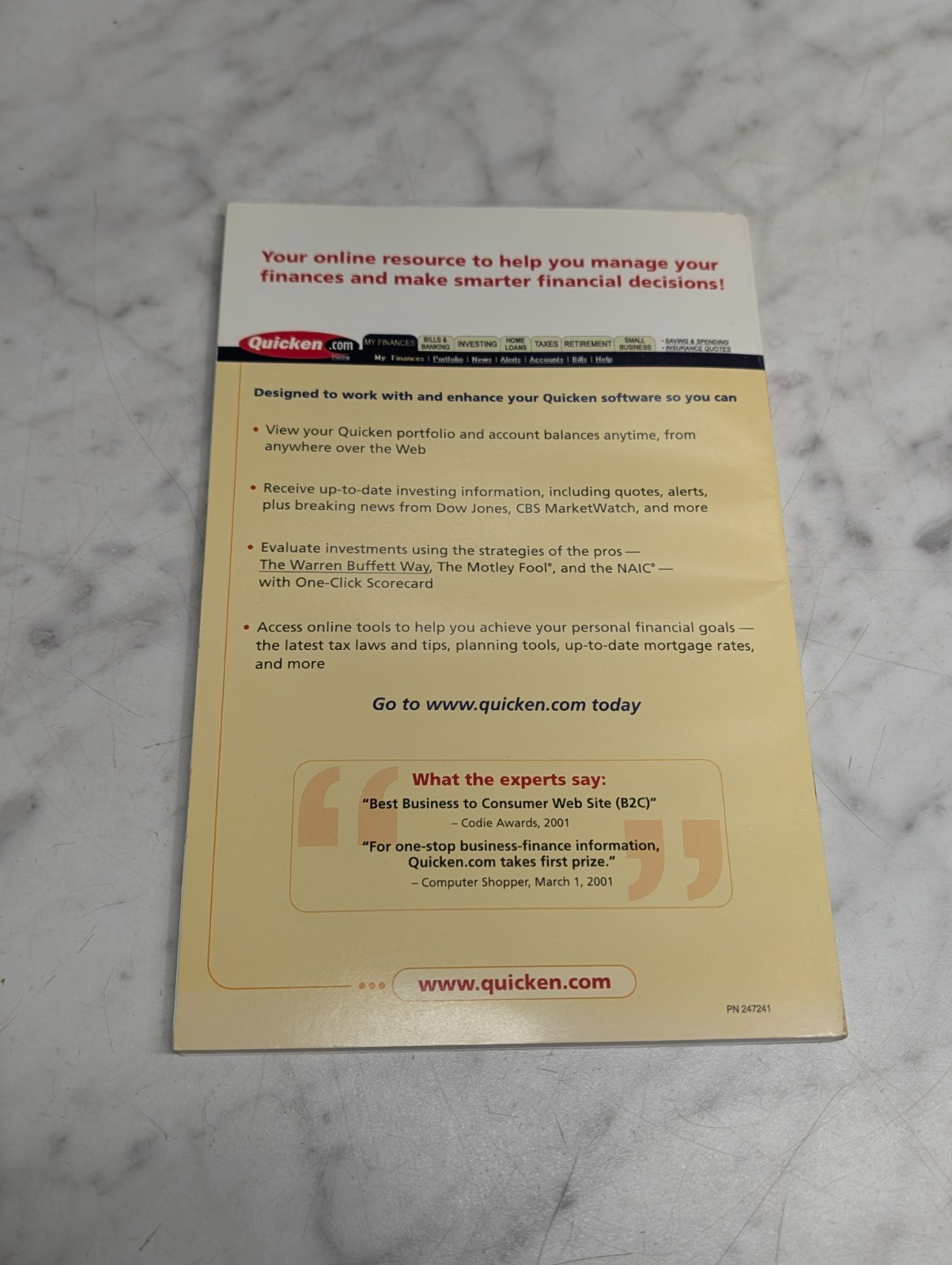 Intuit Quicken 2002 Setup Guide Manual Booklet - Get Maximum Benefit Minimum