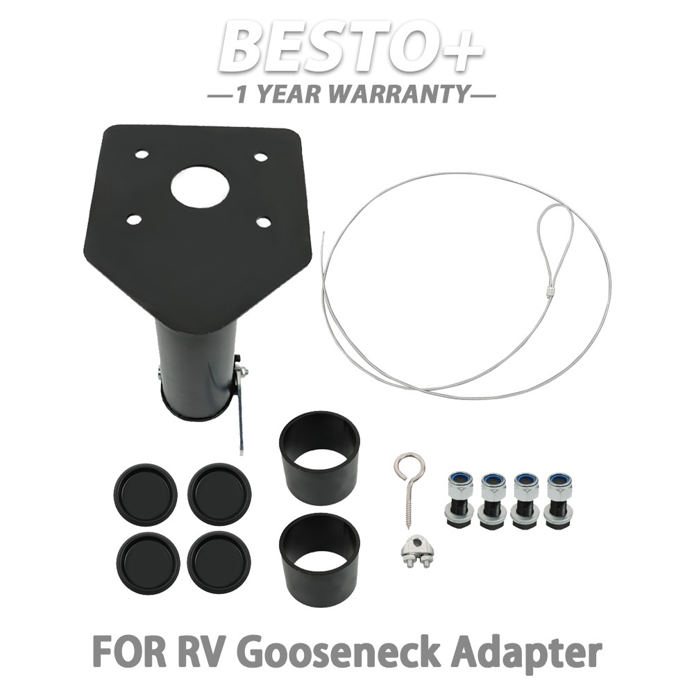 Adjustable Forward Offset Fifth (5th) Wheel Adapter Hitch To Gooseneck For RV