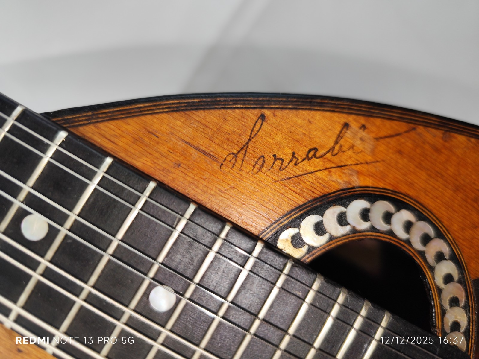 Very Rare Mandolin Signed Sarablo (JTL) 1911 France 4/4 曼陀林 만돌린マンドリン