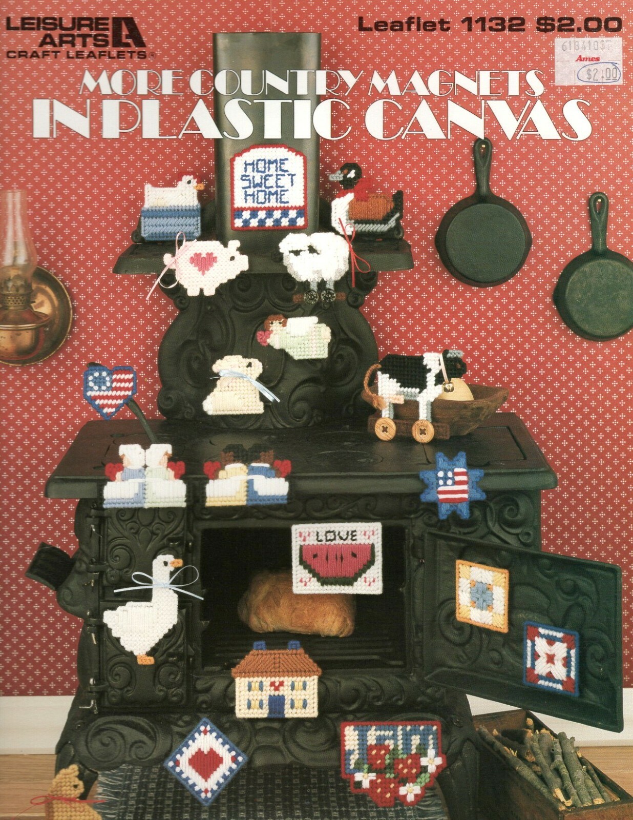 More Country Magnets  Leisure Arts 1132 Plastic Canvas Pattern Leaflet