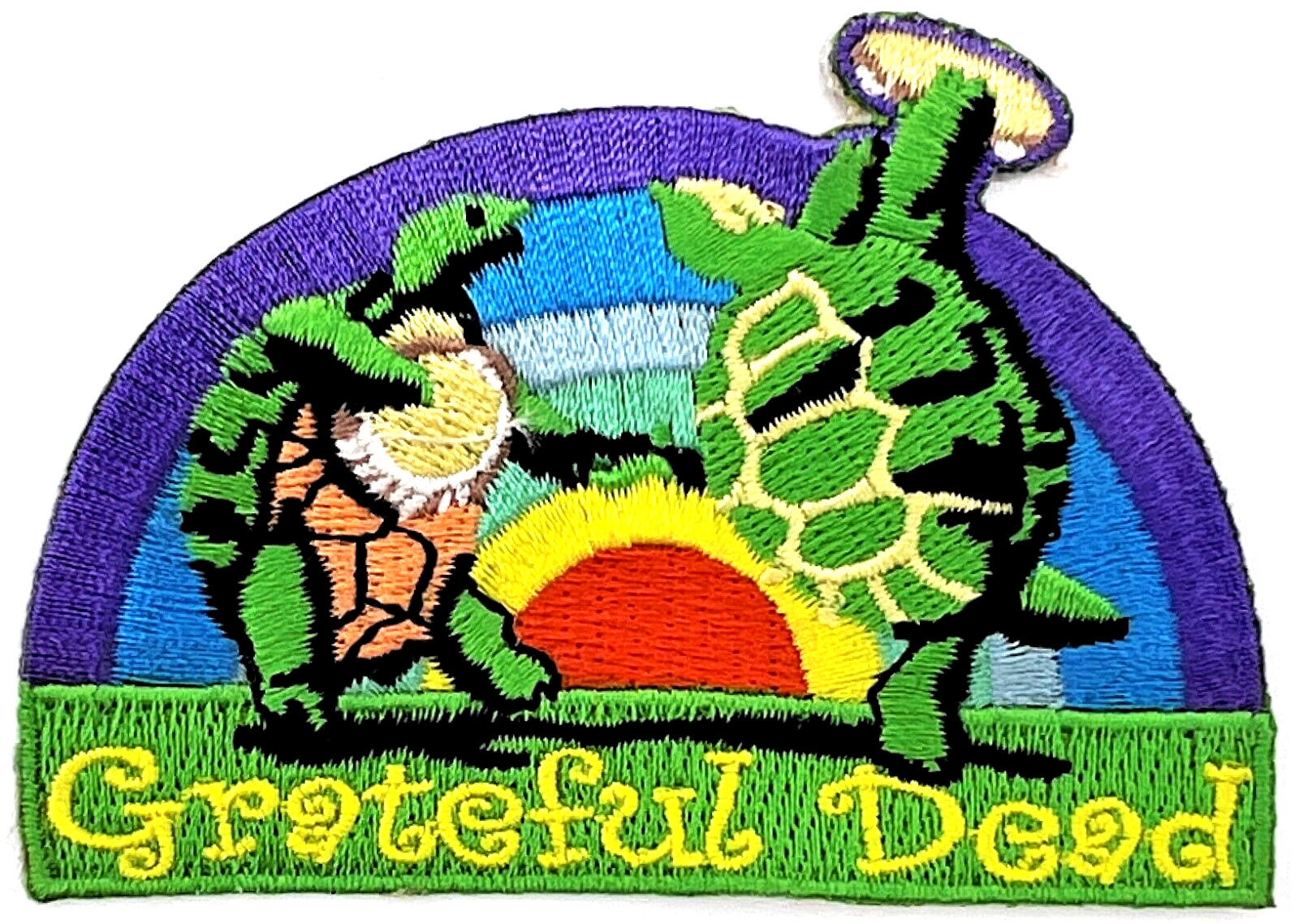 Grateful Dead Dancing Turtles Embroidered Rock iron on Patch Applique