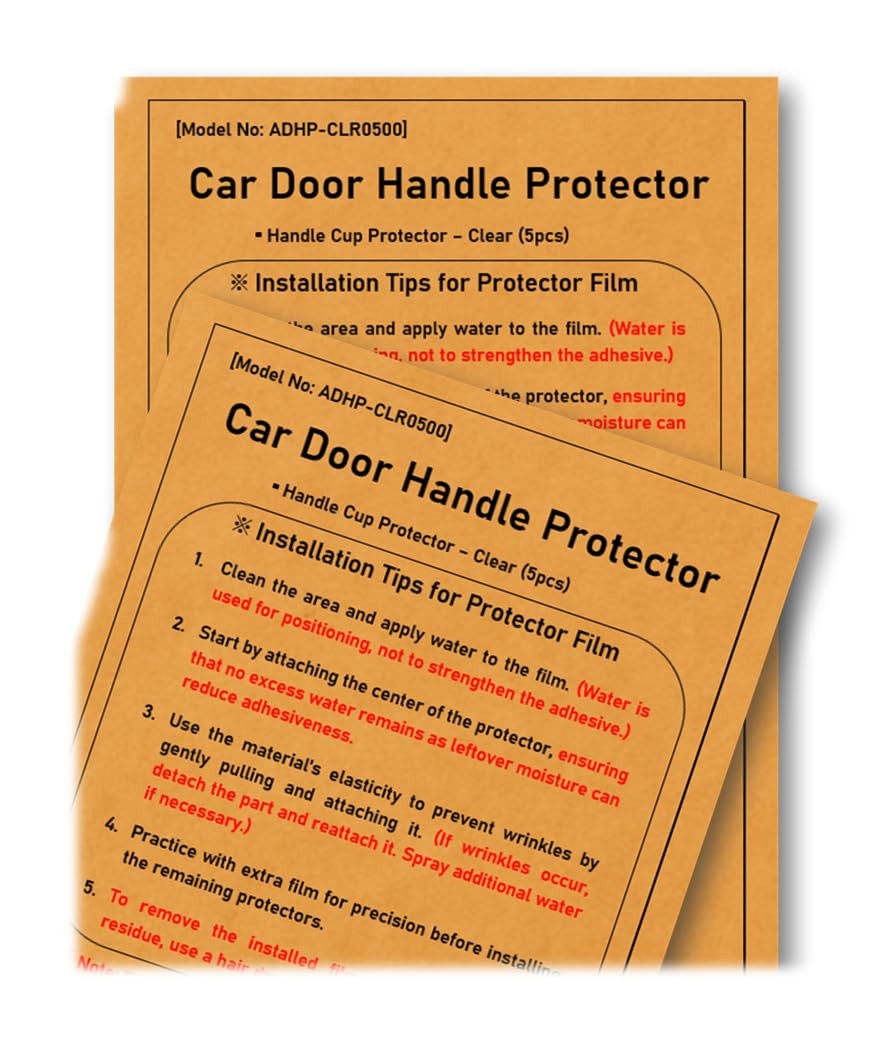 [3M]-5pcs Customized Car Door Handle Cup Protector Made with 3M Clear/5pcs