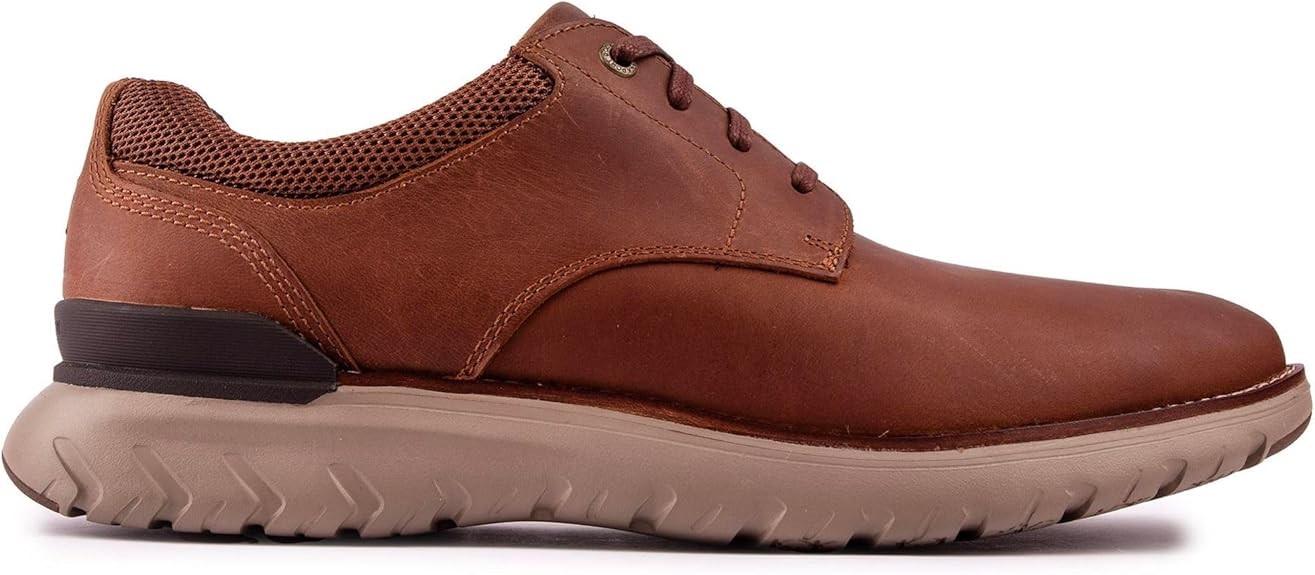 ROCKPORT Men's Total Motion Sport Derby Shoes, Brown Leather, Size US 9.5 M
