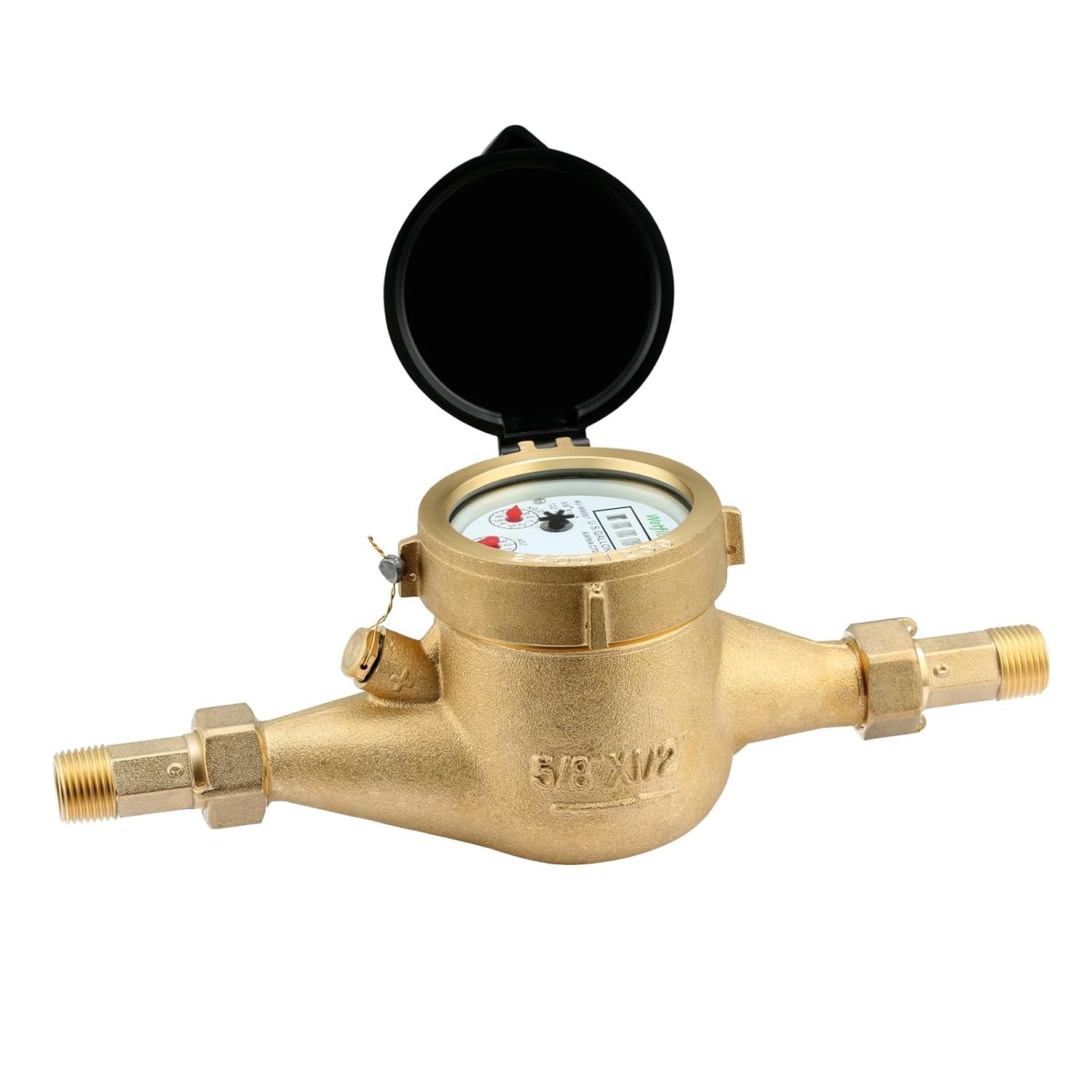 Watflow DN15 Water Meter 1/2" NPT, AWWA C708 Certification Gallon 1/2