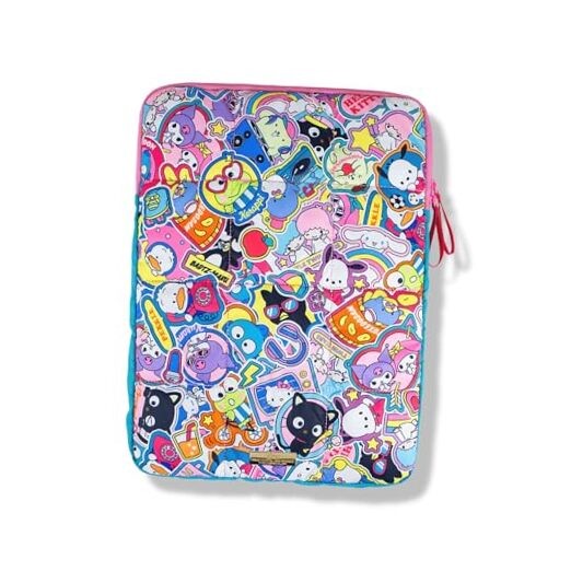 x Sanrio | Puffy Laptop Sleeve | 15-16 Inch, Hello Kitty & Friends Stickers
