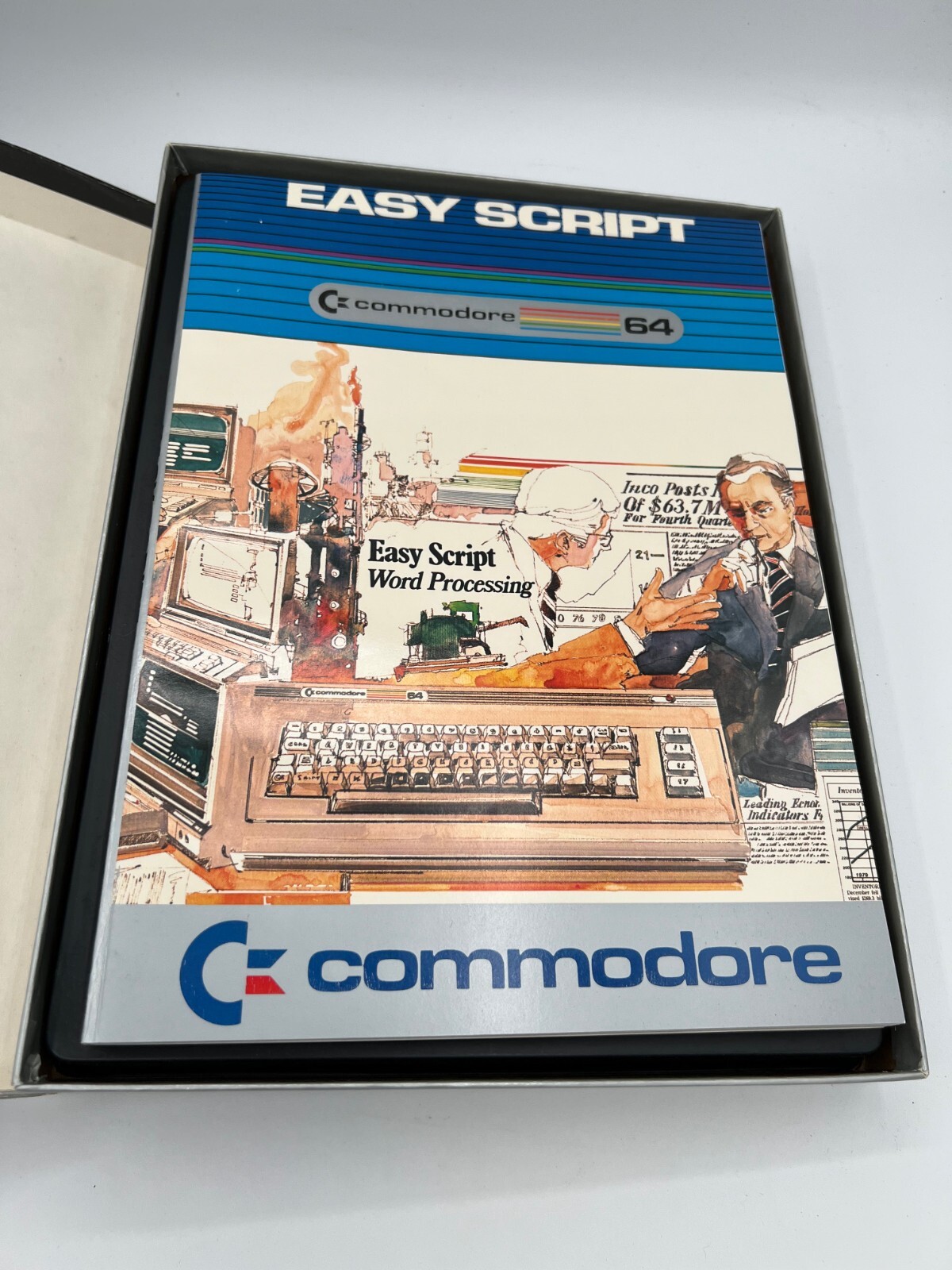 Vintage Commodore Easy Script - Boxed, Manual, Floppy Disks