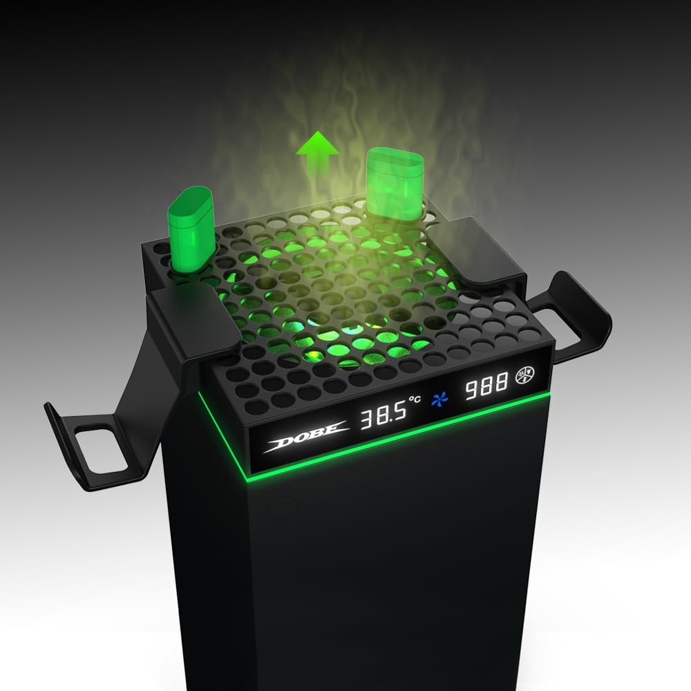 Dobe - Cooling Fan Compatible with Xbox Series X/S with LED Screen,Adjustable...