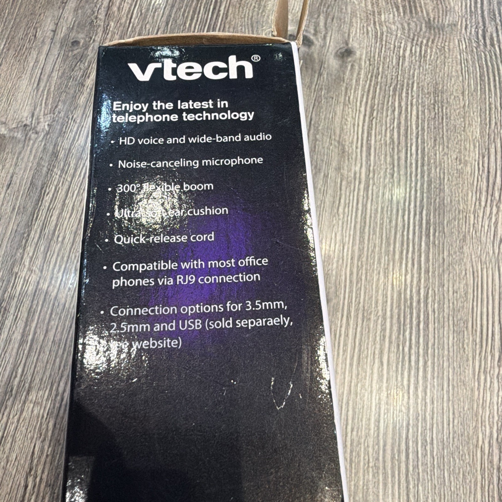 Vetch Corded-Ear Office Headset with Noise Cancelling Microphone