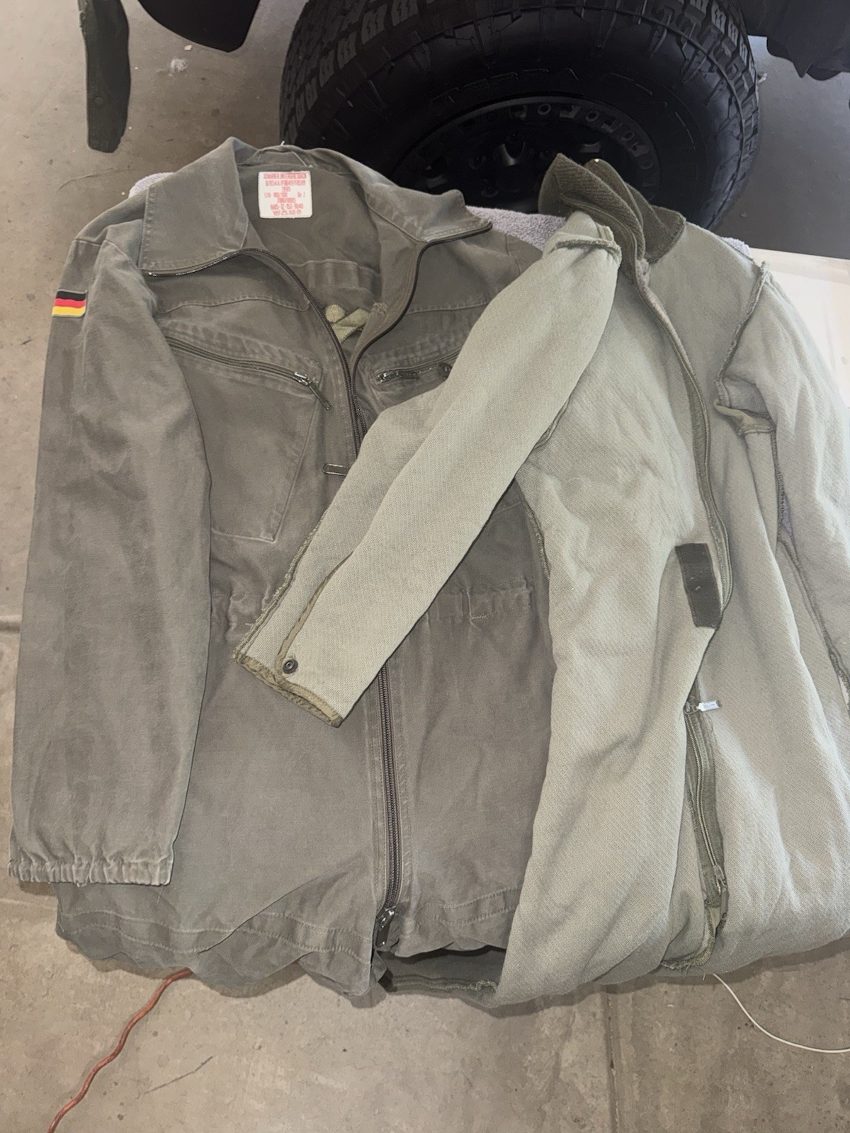 VTG German Military Flight Suit 1985 Scharrer Untergriesbach & Lining 170-180