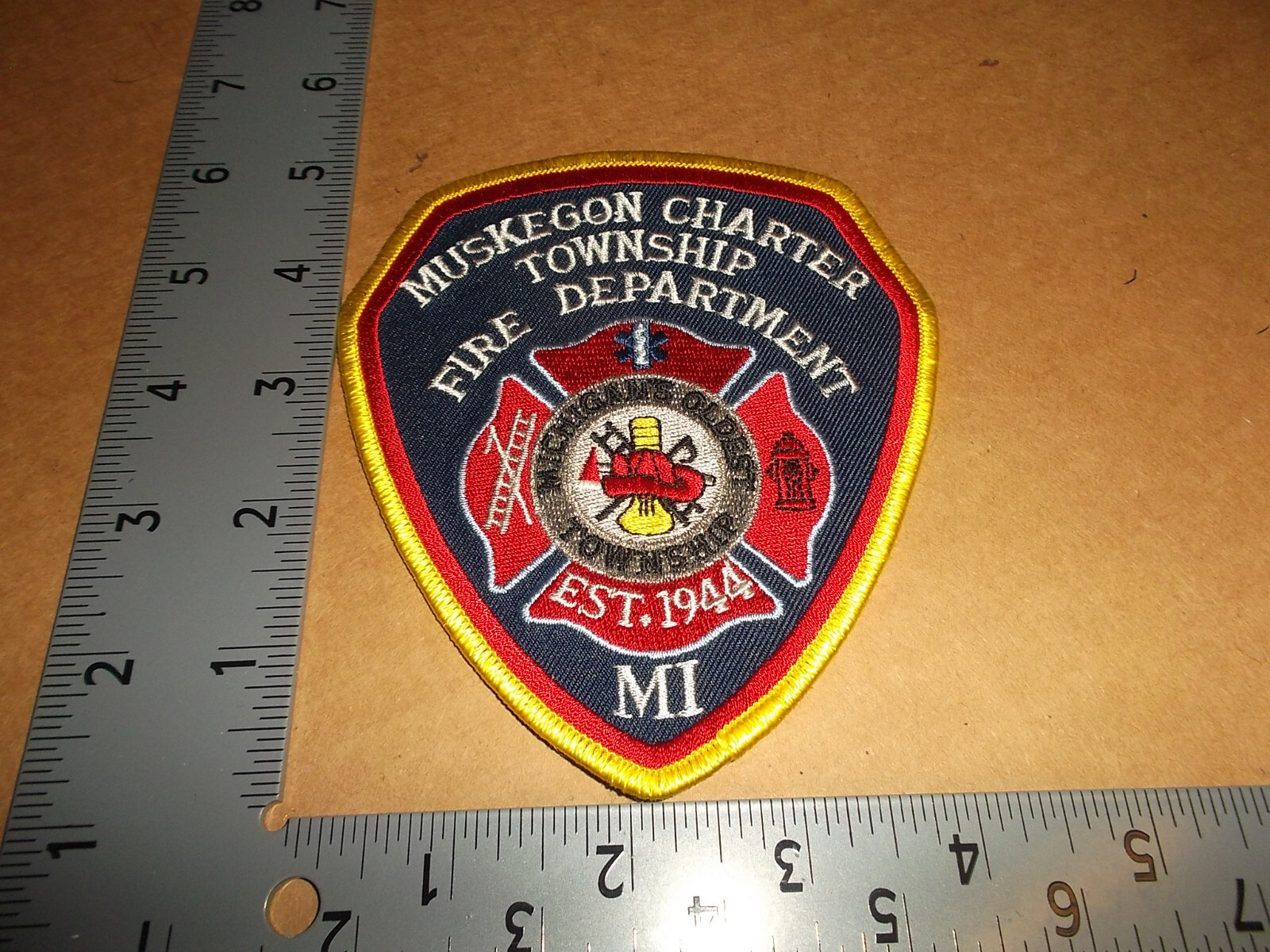 Muskegon Charter Township Fire Department Rescue EMS Patch~Michigan~MI~New~Dept.