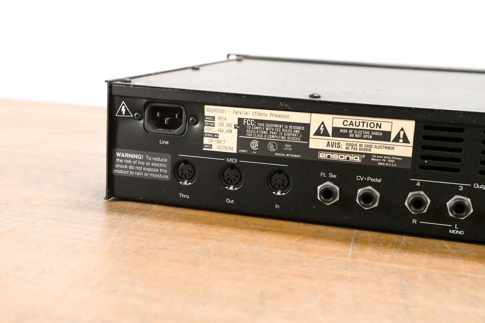 Ensoniq DP/4 Parallel Effects Processor CG01W8Y
