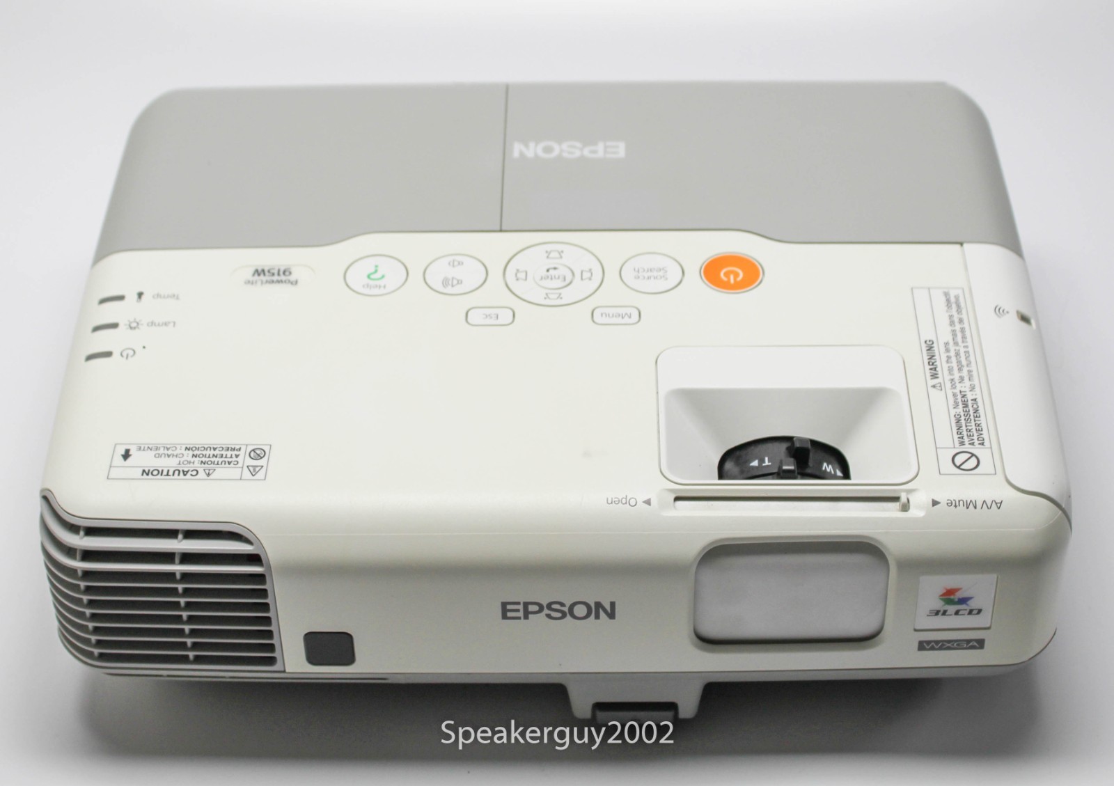 Epson PowerLite 915W Projector / H388A / 0126L -- CC