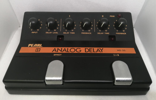 PEARL AD-33 Analog Delay Guitar Effect Pedal Programmable Vintage Japan