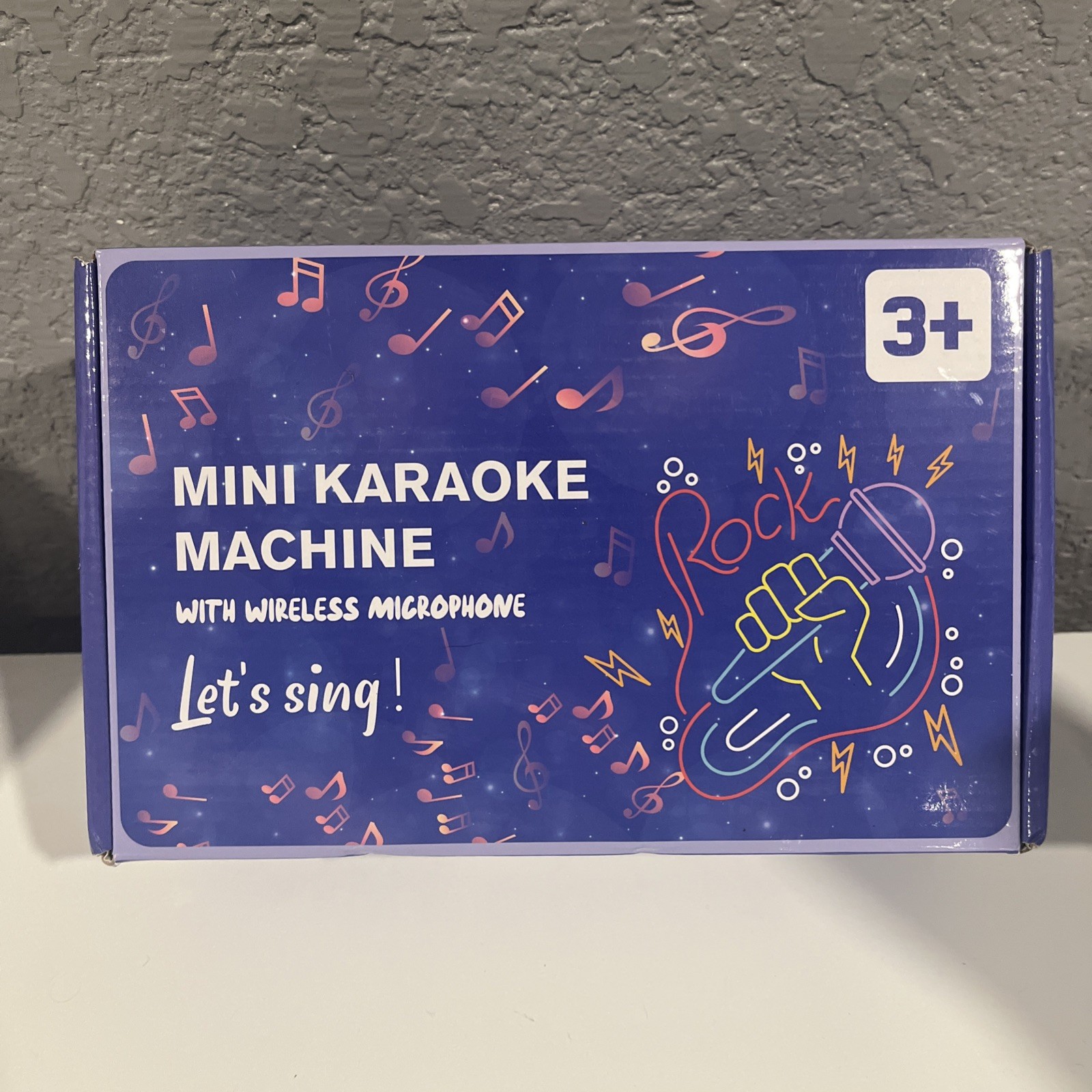 Mini Karaoke Machine with 2 Wireless Microphones - Pink Portable Bluetooth