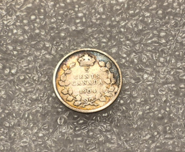 1904 Canadian Silver Nickel Coin
