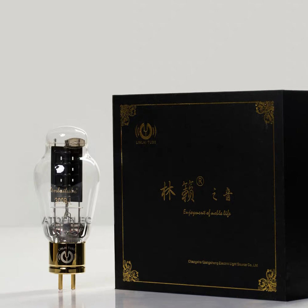 1 Matched Pair LINLAI 300B-T/300B-L/300B-Z Carbon Sprayed T-Series Vacuum Tube
