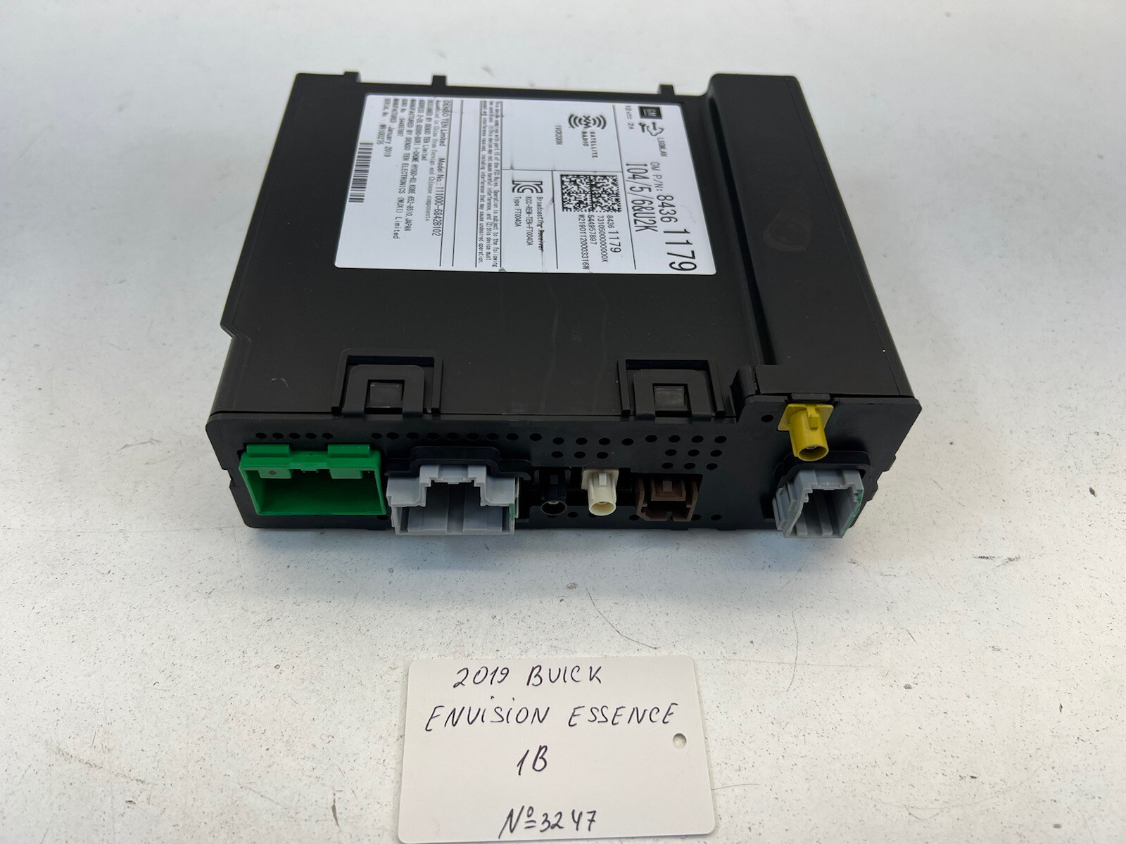 2019 Buick Envision Radio Reseiver OEM.