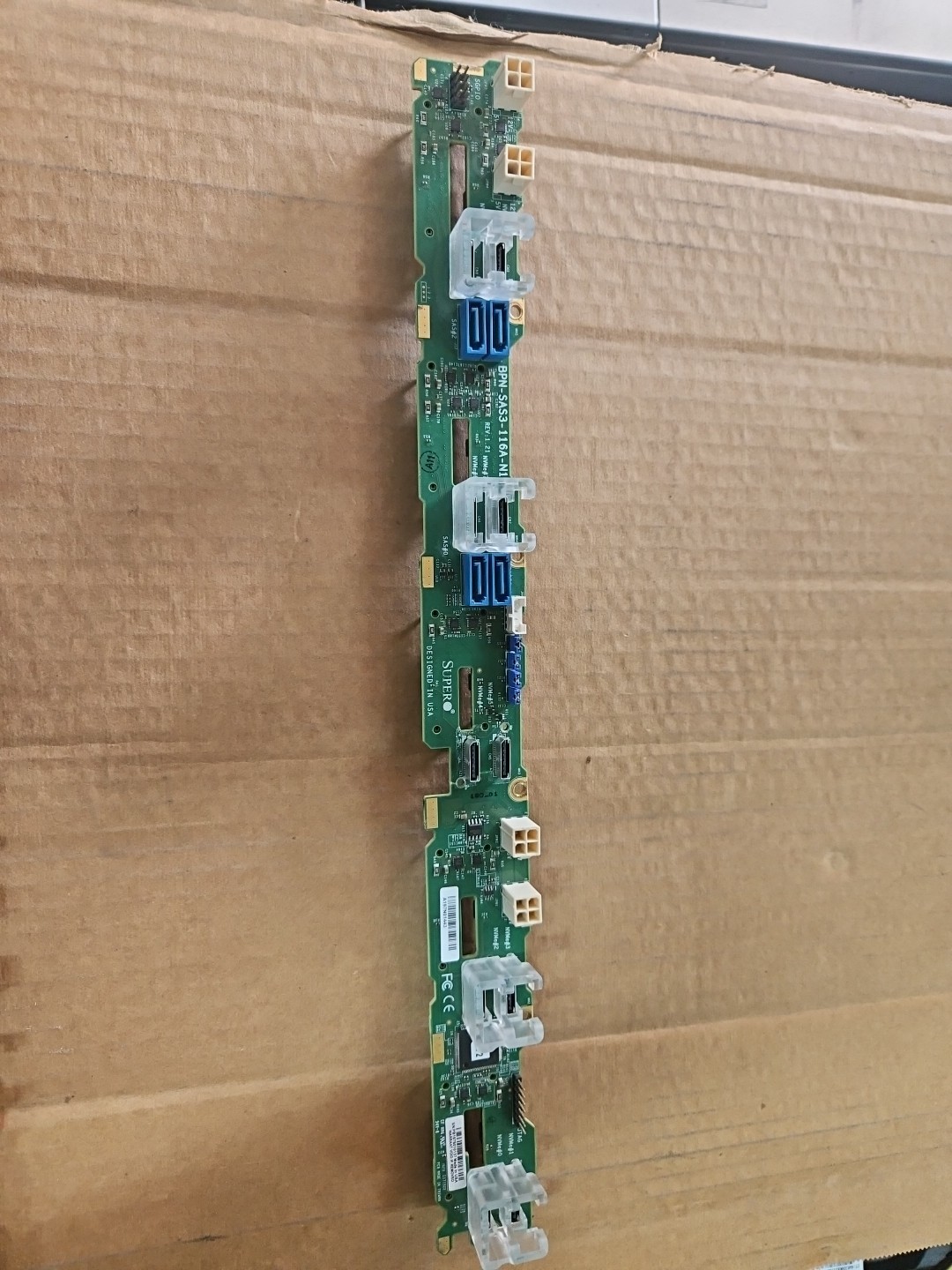 Supermicro 1U 10-Bay 2.5" U.2 NVMe Direct-Attach Backplane BPN-SAS3-116A-N10