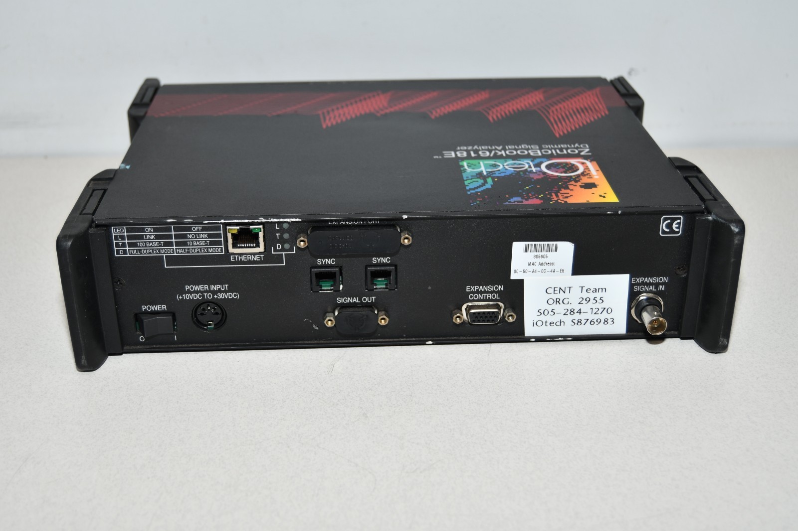 ^ IOtech 618E ZonicBook Dynamic Signal Analyzer #X8158