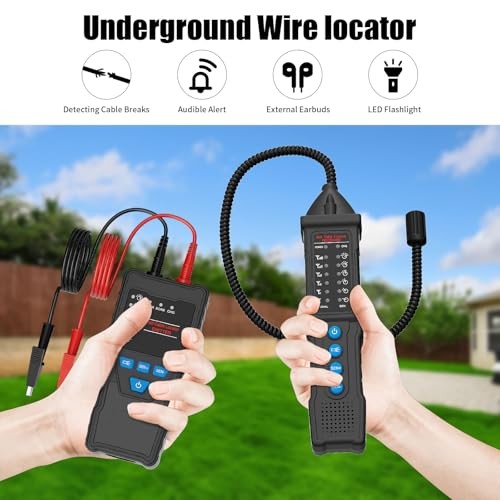 Underground Wire Locator, Underground Cable Locator Wire Tracker for Pet U610