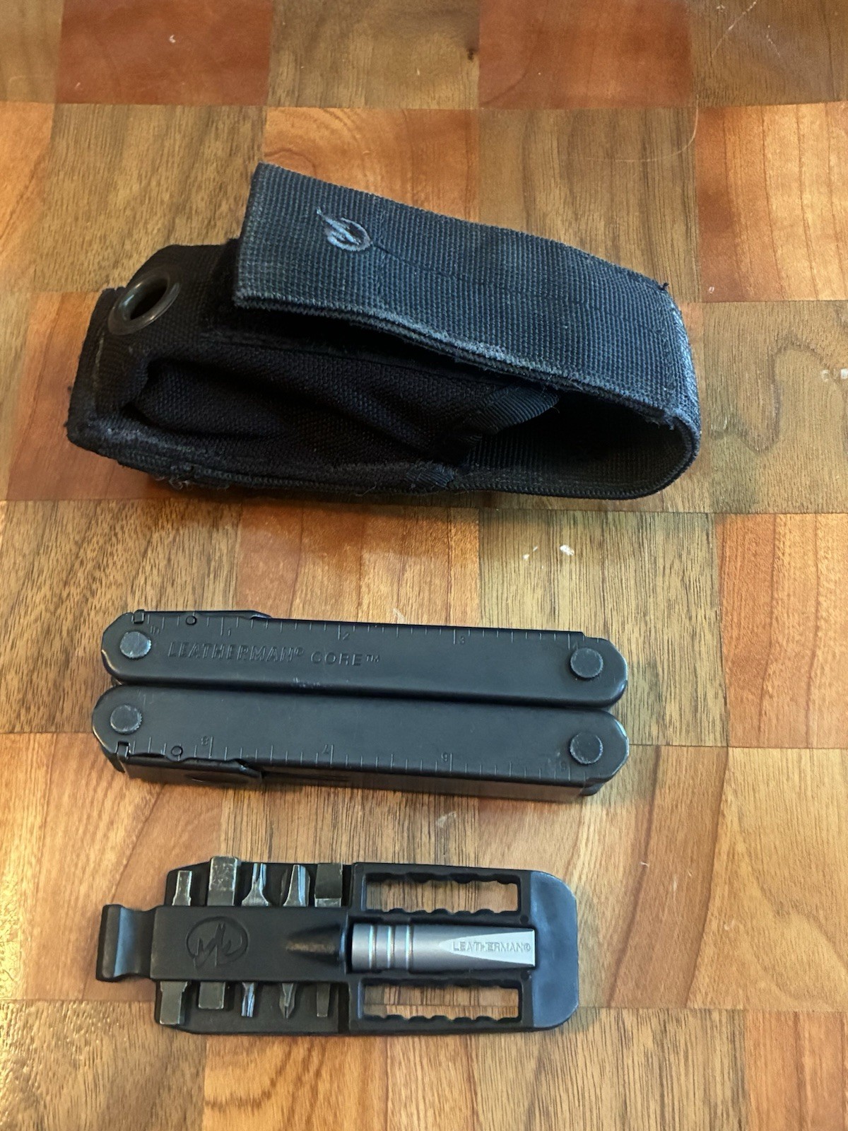 Rare Vintage Leatherman Core Black Oxide Multi-Tool - Date Code 0708 w/ Access