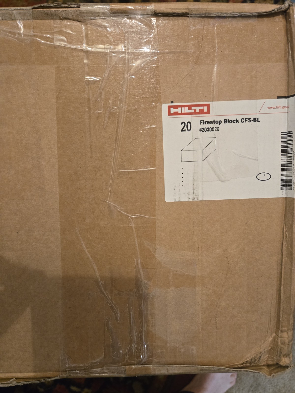 New HILTI Firestop block CFS-BL 20 Pack Free Ship