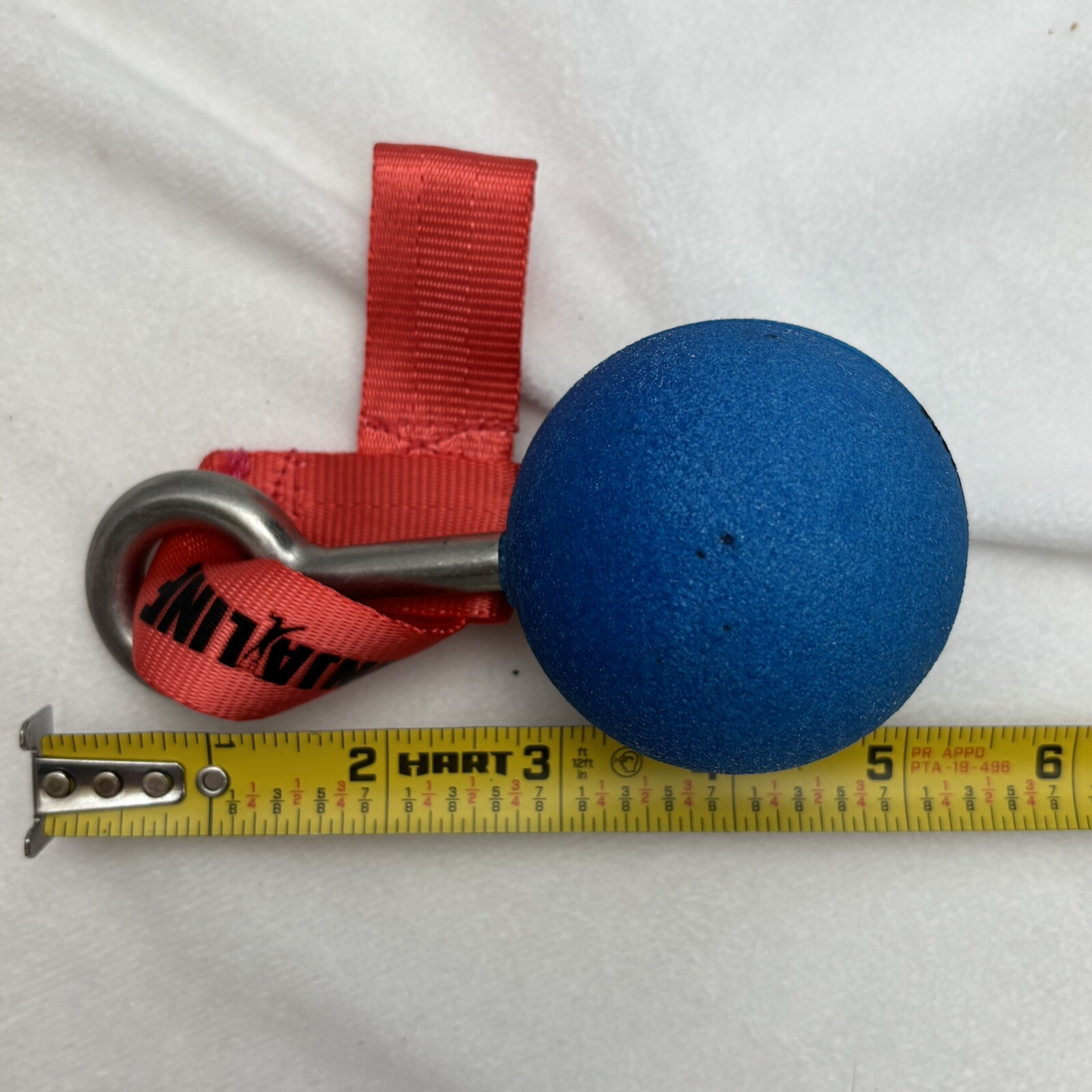 Ninjaline Slack Line Attachment Ball Grips One Red Two Blue W/ Clips And Straps
