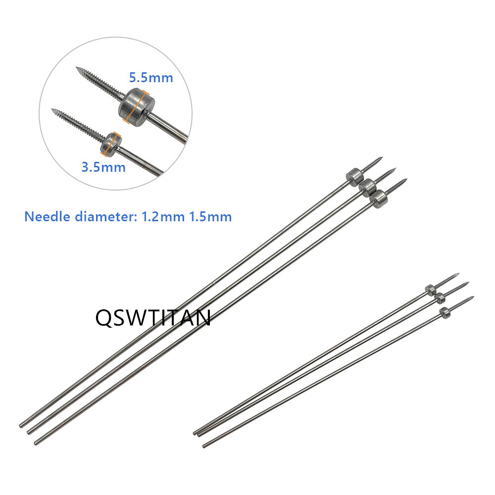 Temporary Reduction-Plate Holding Threaded Pins CNC manufacturing Kirschner Wire