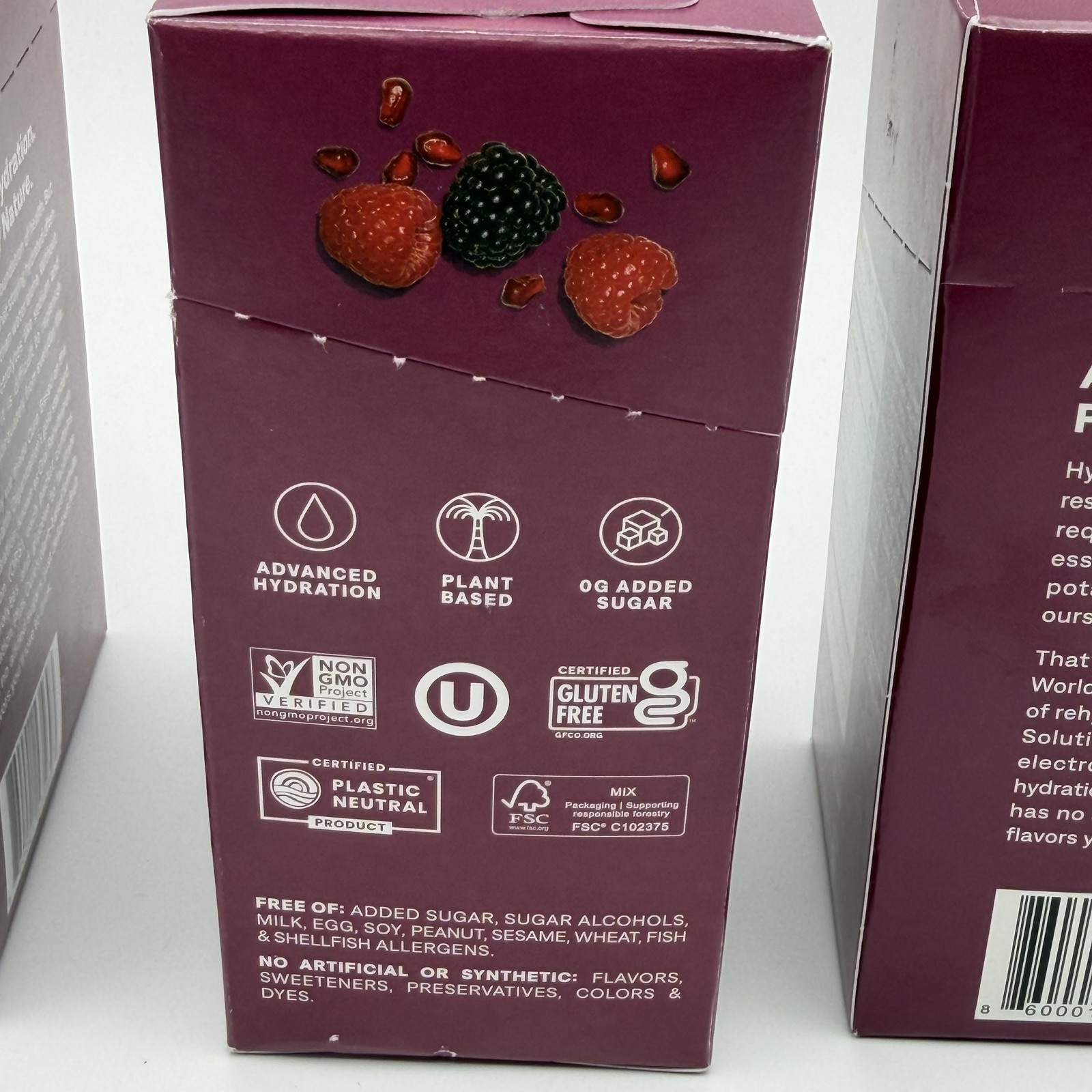 Cure Hydration Electrolyte Drink Mix Berry Pomegranate 8-Pack (3 Boxes Total)