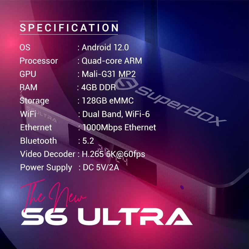 SuperBox S6 Ultra TV BOX - Authorized Distributor -Ship Same Day Can Message