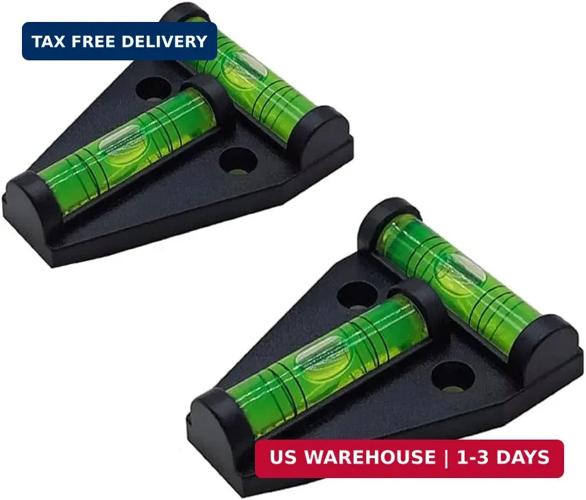 2pcs RV Levelers, Magnetic T Type Precision Leveling Bubble Leveler, RV Exterior