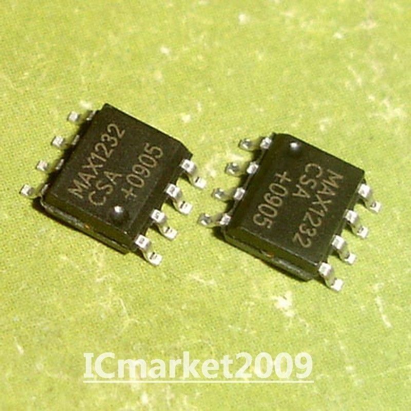 50 PCS MAX1232CSA SOP-8 MAX1232 SMD Microprocessor Monitor Chip IC