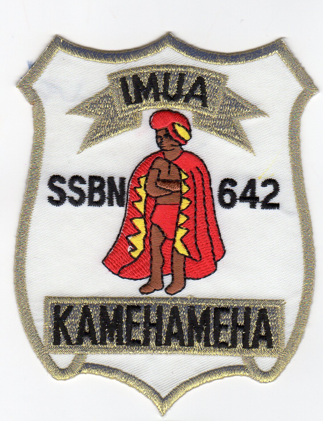 USS Kamehameha  SSBN 642  - 4 Inch Crest BC Patch Cat No C5212