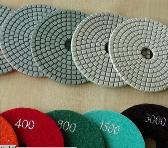 4" Inch DIAMOND POLISHING PAD 28 Pieces Granite Concrete Marble Stone Travertine