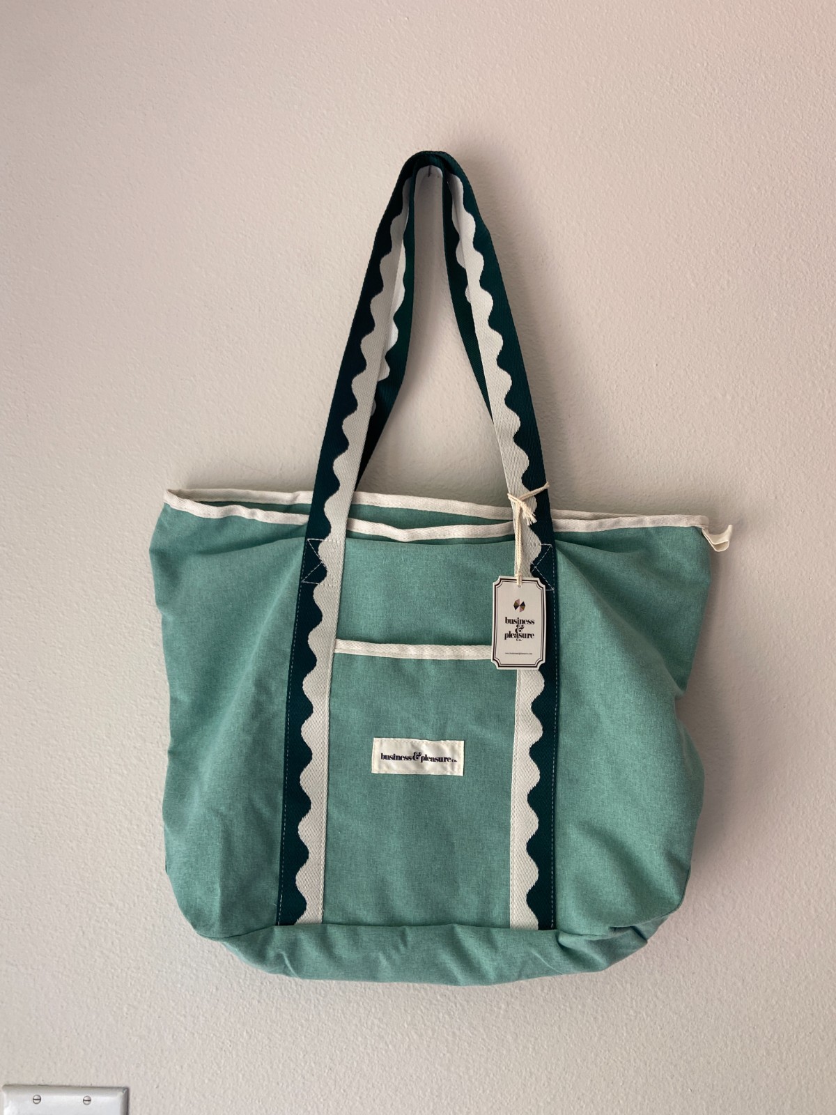 Business and Pleasure Cooler Tote Bag New Teal