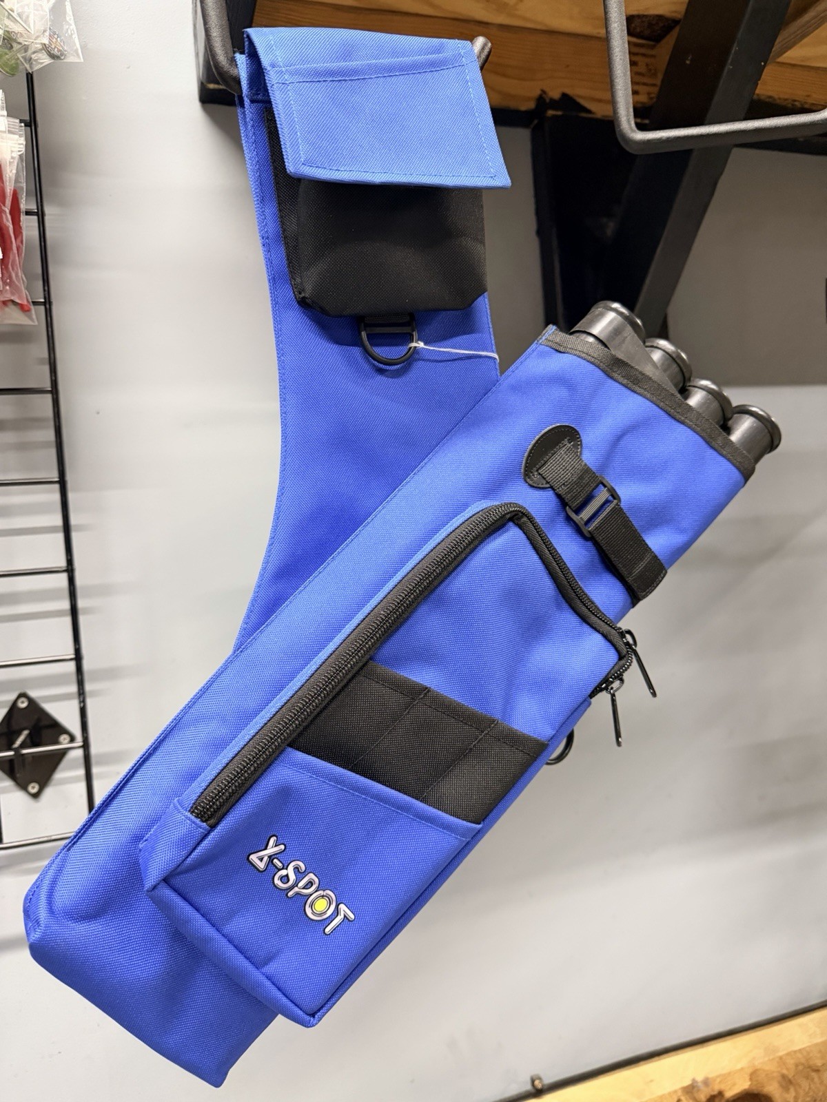 X Spot Arrow Tube Quiver - Blue- 4 Tube - New Archery Equipment