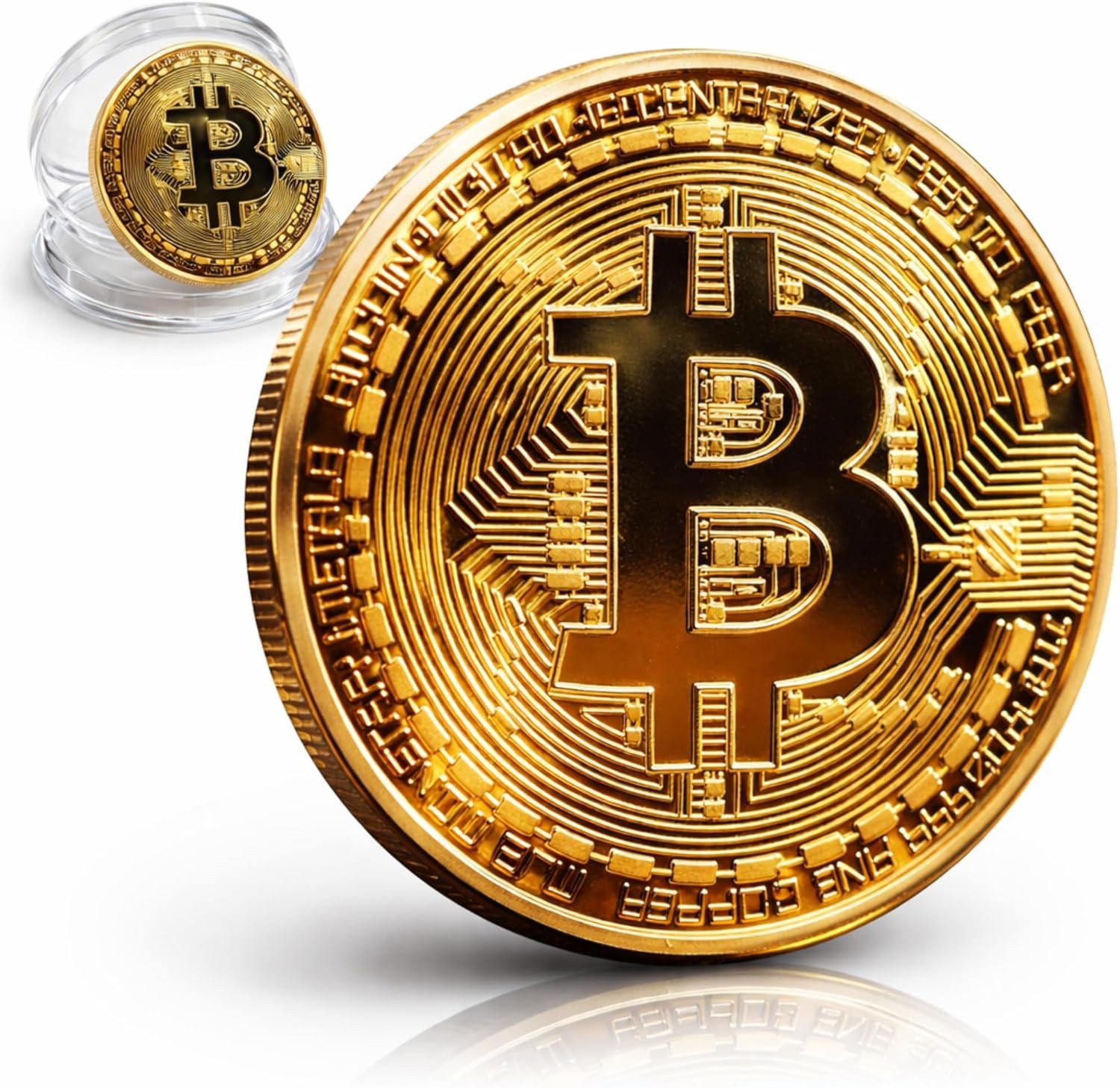 Collector’S Edition Bitcoin Coin – Commemorative Cryptocurrency Token Collectibl