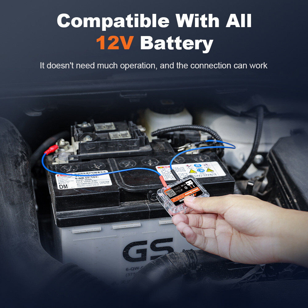 Car Battery Tester Digital Analyzer 12V Car Auto Battery Load Cranking Tester