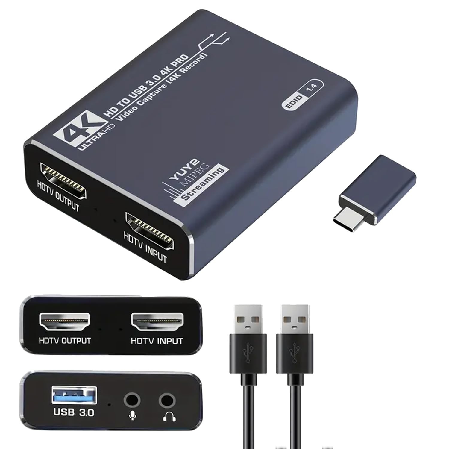 4K Capture Card Video Capture Device for Streaming & Recording Gaming