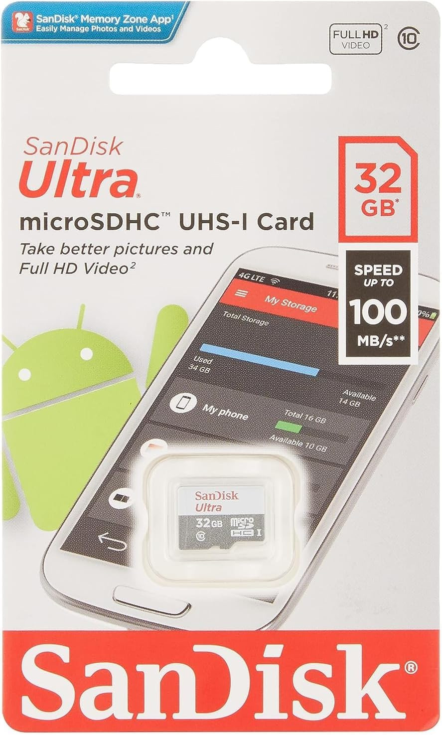 Sandisk Ultra Microsdhc 32GB 100Mb/S Class 10 UHS-I