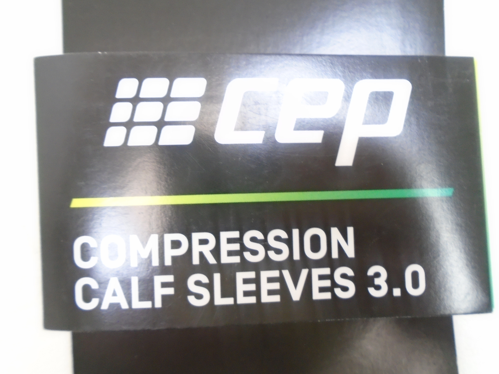 CEP WS50EX4 COMPRESSION CALF SLEEVES 3.0 LIME GREEN / LIGHT GRAY 18-20" / SIZE V