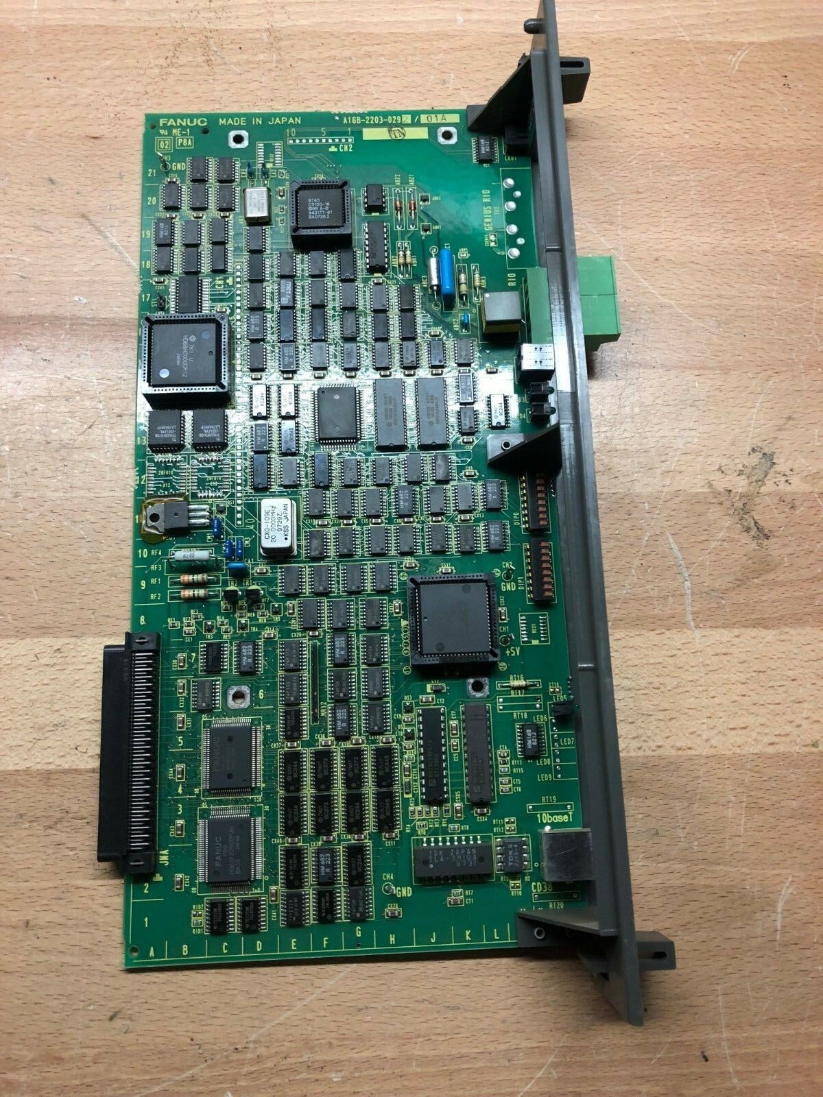 FANUC ROBOTICS REMOTE ETHERNET PCB ER1T BOARD A16B-2203-0292/01A *PZB*