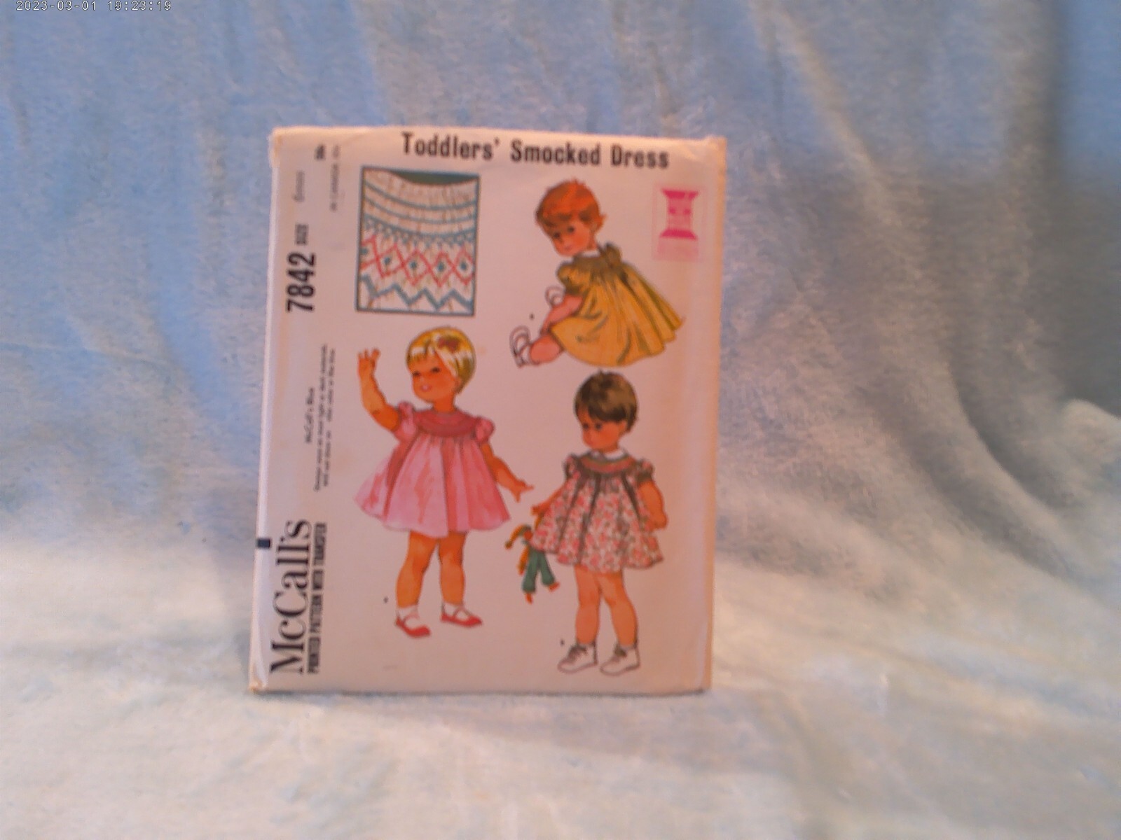 Toddler's Smocked Dress, McCall's #7842, Size 6 Months