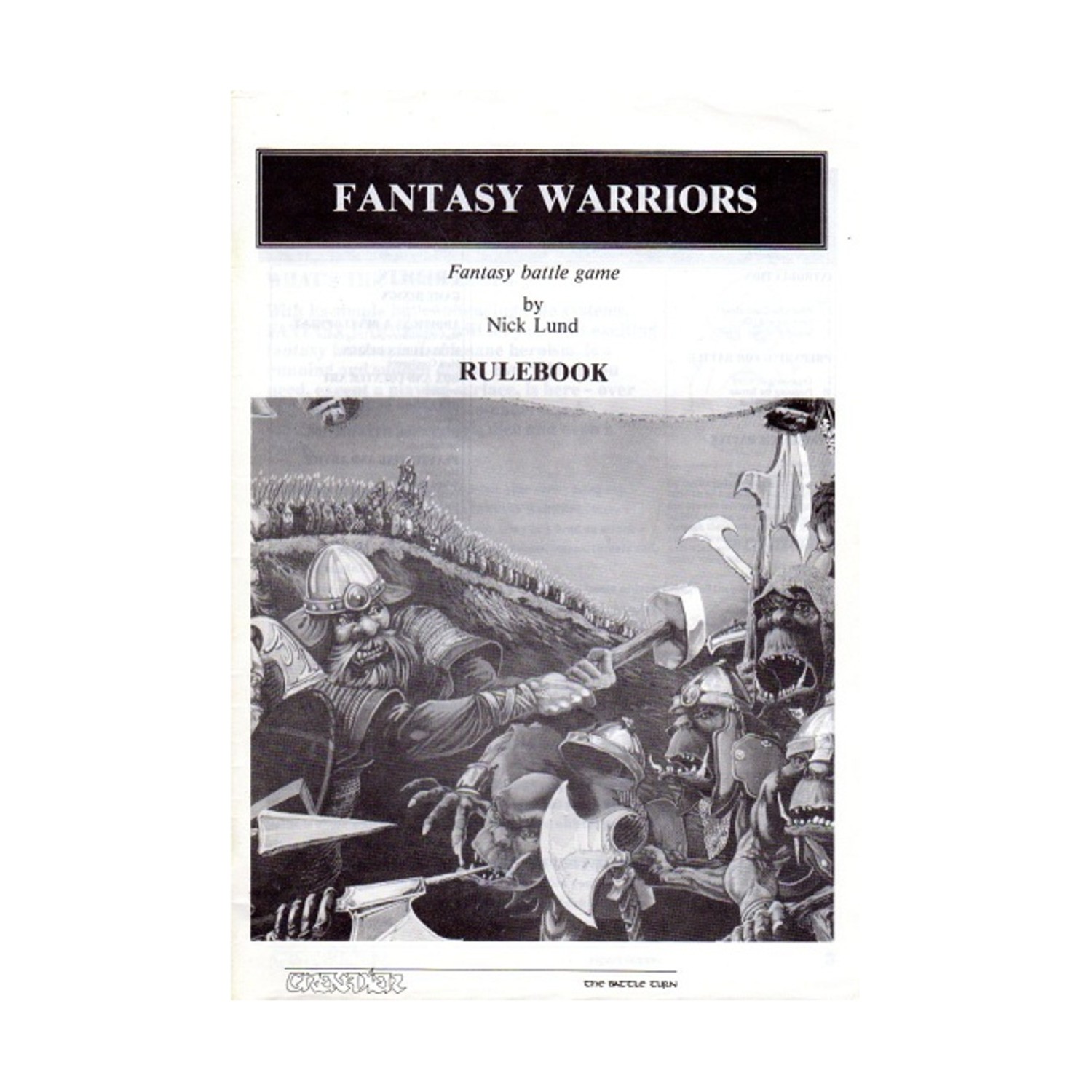 Grenadier Fantasy RPG Fantasy Warriors - Rulebook VG+