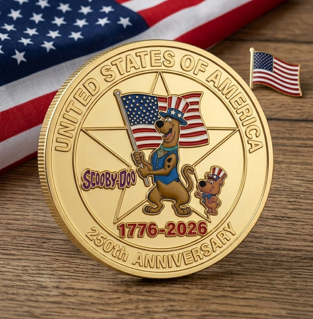 Scooby Doo USA 250th Anniversary Commemorative Coin CB0923