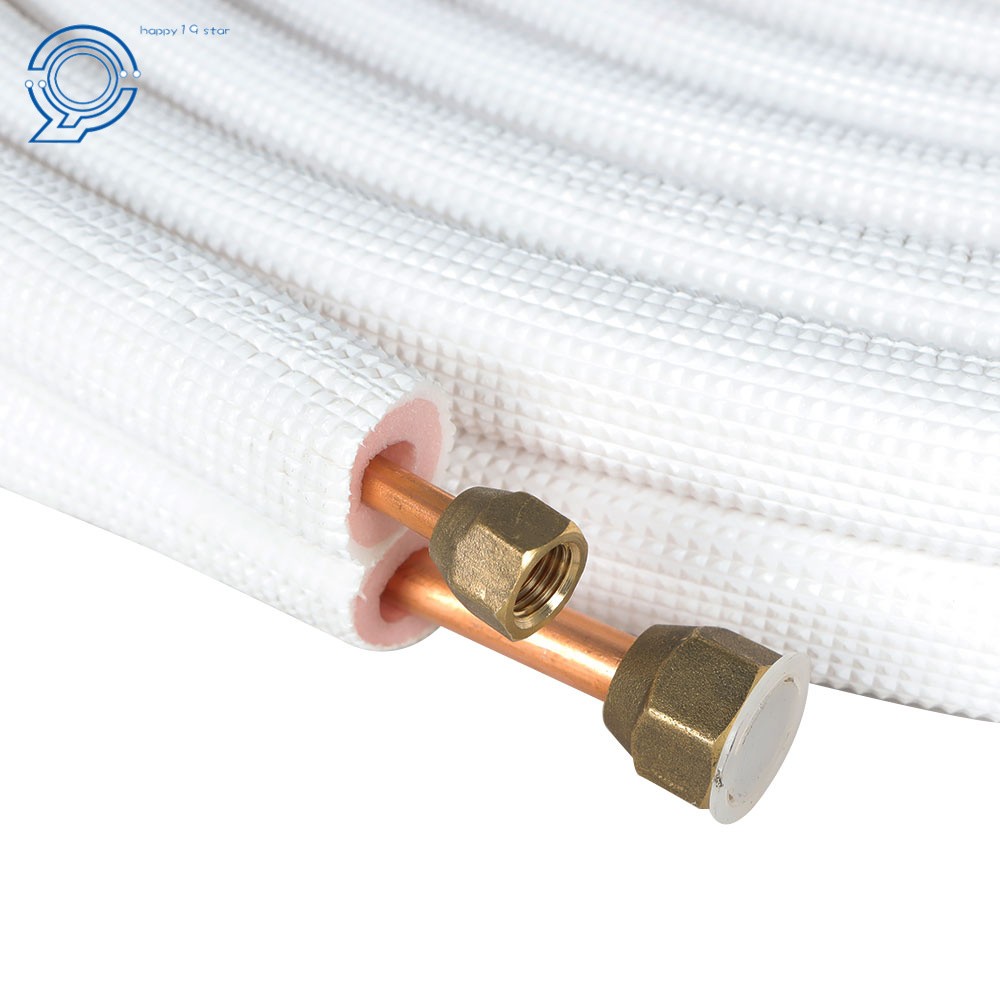 1/4" - 3/8" Dia. White 25 Feet Install Kit For Mini Split Heat Pump Systems
