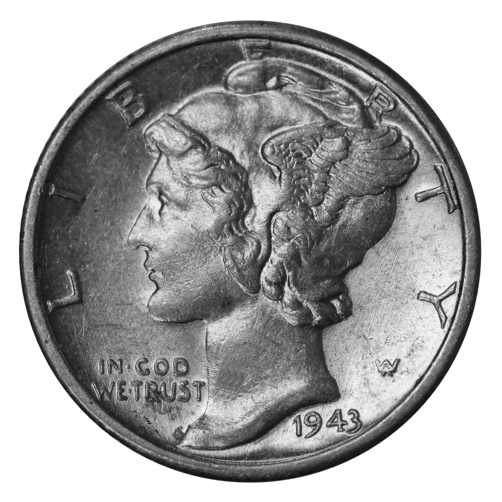 1943 -S Mecury Dime 10c 90% Silver US Coin *** Choice AU  (SP)