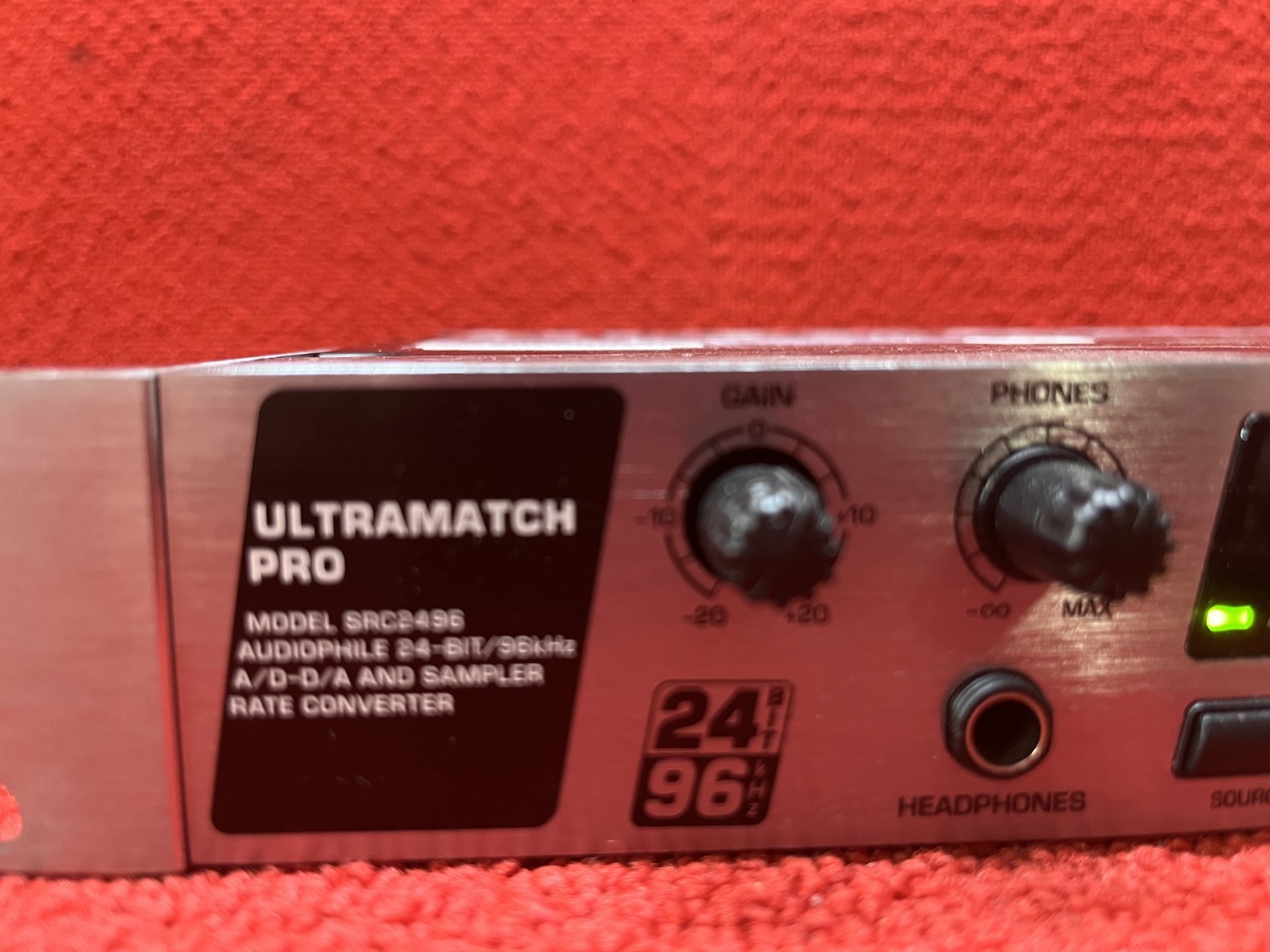 For Parts Behringer UltraMatch Pro Audiophile Sample Rate Converter SRC2496